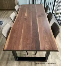 Table live edge ( tranche d&#39;arbre) fabriqué selon vos goûts et dimensions
