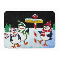 The Holiday Aisle� Welcome North Pole You Penguins Memory Foam Bath Rug