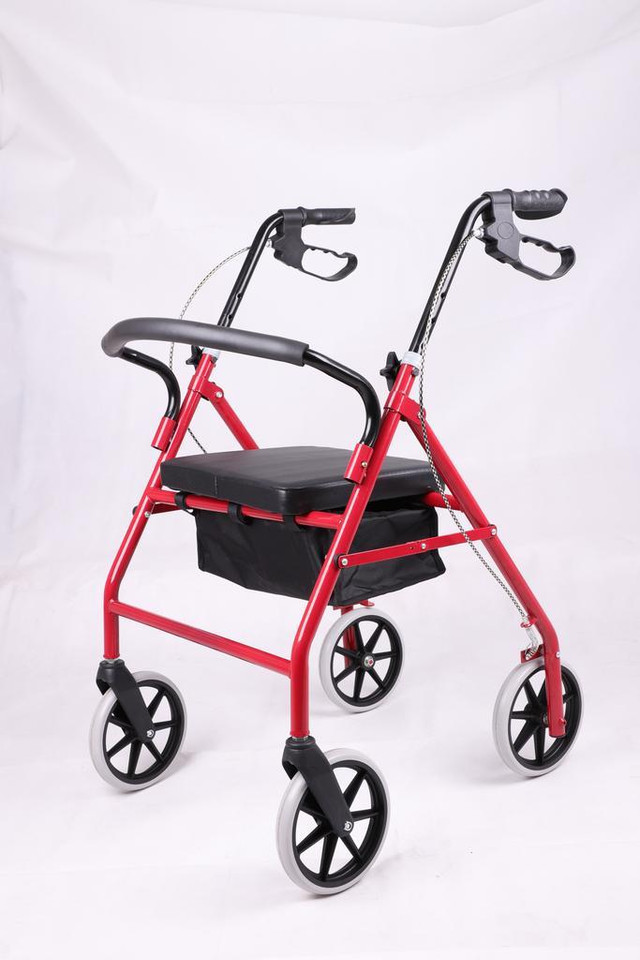 NEW HEAVY DUTY EXTRA WIDE ROLLING WALKER &amp; PADDED SEAT 419RWP in Other in Edmonton - Image 2