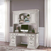 Ophelia & Co. Fiskeville Standing Desk Office Set with Hutch