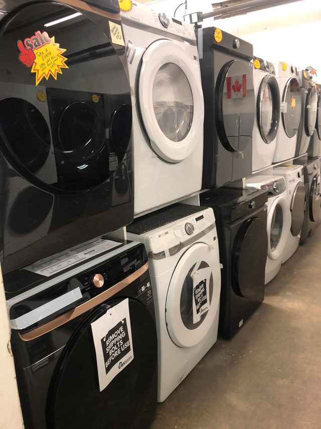 EXTRA 10% OFF SALE ON WASHER DRYER STACKABLE SETS! NEW UNBOXED/ NEW SCRATCH AND DENT/REFRUBISHED in Washers & Dryers in Edmonton - Image 3