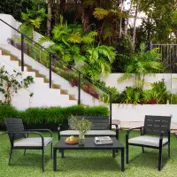 Winston Porter 8-Pieces Outdoor Patio Furniture Sets