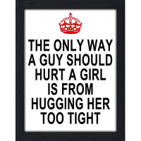 Picture Perfect International "Hugging Her" Framed Textual Art