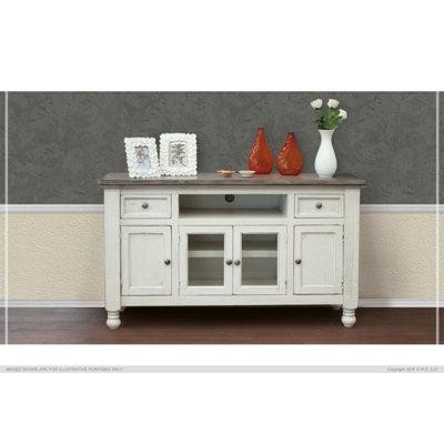 Rosalind Wheeler Aviraj Solid Wood TV Stand for TVs up to 55" in TV Tables & Entertainment Units