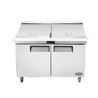 Atosa MSF8307GR 60 Inch Mega Top Refrigerated Sandwich / Salad Prep Table Stainless steel exterior &amp; interior
