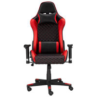 Brassex Atticus Ergonomic Faux Leather Gaming Chair - Red