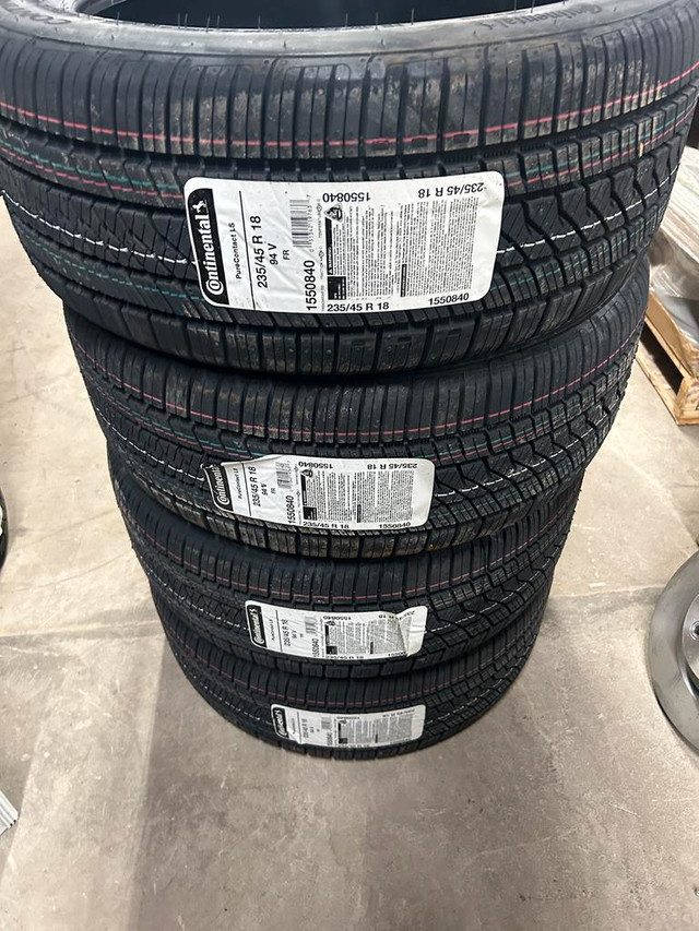 4 Brand New Continental Pure Contact LS  235/45R18  $70 REBATE!! *** WallToWallTires.com *** in Tires & Rims in Ottawa / Gatineau Area - Image 2