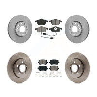 Front and Rear Disc Rotors and Semi-Metallic Brake Pads Kit by Transit Auto K8S-101064