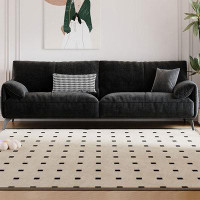Crafts Design Trade 86.61" Grey Chenille Cloth Standard Sofa