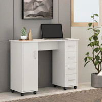 Hokku Designs Computer Desk with Drawers Furniture Wooden Table