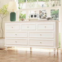 Red Barrel Studio 7 Drawers Accent Chest With Solid Wood Legs
