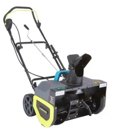 CLEARANCE PRICE ONLY $99  -- YARDWORKS 22-INCH ELECTRIC SNOW BLOWER - Fast and easy driveway snow clearing!