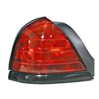Tail Lamp Driver Side Ford Crown Victoria 2000-2011 (Black Moulding-2 Bulb-Red) High Quality , FO2800160