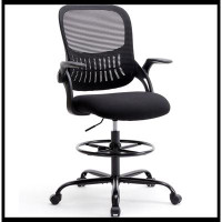 Inbox Zero Ergonomic Drafting Chair Tall Standing Desk Office Chair