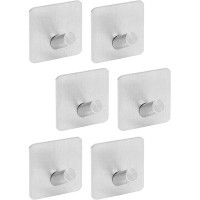 Rebrilliant Stainless Steel Heavy Duty Adhesive Wall Hooks For Hanging