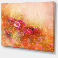 Design Art Beautiful Little Flowers in Spring - Wrapped Canvas Photograph Print