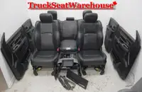 Dodge Ram Laramie 2016 BLACK LEATHER Front Rear Truck Seats power heated cooled