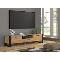 Hokku Designs TV Stand Queana 78.74 in artisan oak