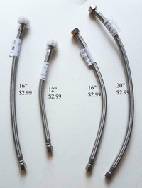 FAUCET HOSES and  TOILET HOSES (water supply line)