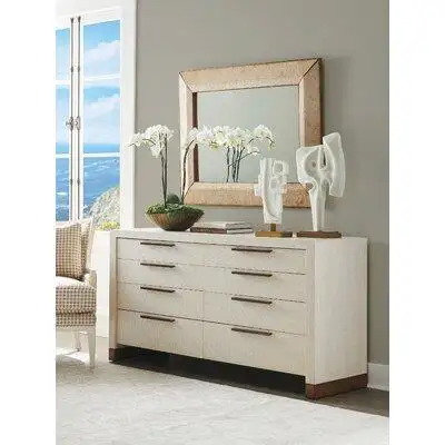 Barclay Butera 8 Drawer Double Dresser with Mirror