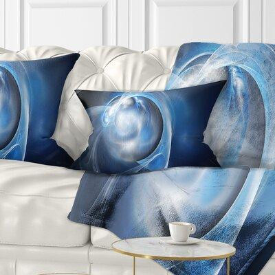 Made in Canada - East Urban Home Abstract Fractal Lighting Lumbar Pillow in Bedding