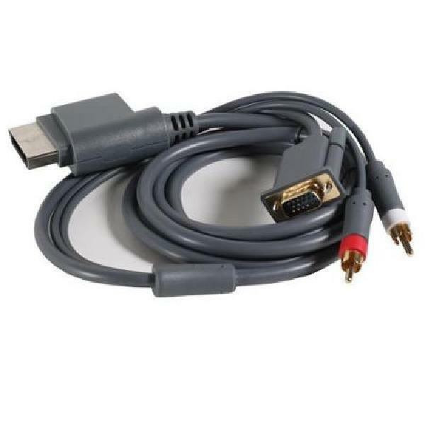 6 ft. High Definition VGA - Video &amp; Audio Compatible Cable for Microsoft Xbox 360 - Gray - 69790 in XBOX 360 in Québec - Image 2