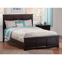 AFI Furnishings AFI Madison King Size Low Profile Platform Bed with Matching Footboard in Espresso