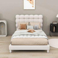 Latitude Run® Upholstered Platform Bed with Soft Headboard