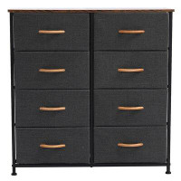 The Twillery Co. Hauser 4-Tier Wide Dresser Storage Unit With 8 Pull Fabric Drawers