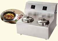 220V Commercial Two Pot Soup Rice Making Machine Take-out Multiple Model 141060