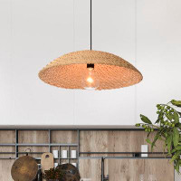 Bay Isle Home™ 1-light Bamboo Rattan Pendant For Living/dining Room, Bedroom