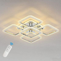 Orren Ellis Lolanda 5 - Light 23.62" Acrylic LED Flush Mount