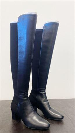 Stuart Weitzman Gillian Leather Block Heel Knee-High Boots US9.5 in Other in Ontario