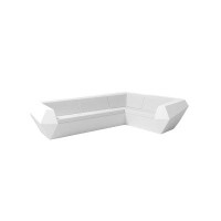 Vondom Faz 122.5" Wide 4-Seat Outdoor Reversible Patio Sectional with Cushions