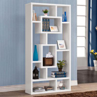 Latitude Run® Soplin 10-shelf Bookcase Weathered Grey