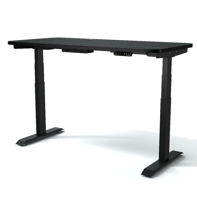MotionGrey Height Adjustable Dual German Motors Electric Sit to Stand Computer Office Standing Desk and Table Top in Desks