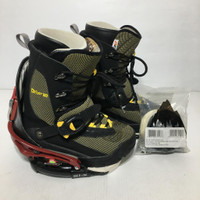 Burton Mens Step-in Bindings + Boots - Size 8 US - Pre-owned - QVNQLV