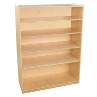 Wood Designs Bookshelf with Adjustable Shelves, 49"H