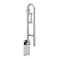 Grab Bar Stainless 30 Flip Up Grab Bar w Toilet Paper Holder ( Stainless or Glacier Finish )