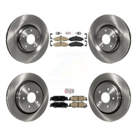 Front Rear Ceramic Pads And Disc Brake Rotors Kit For Chevrolet Corvette Cadillac XLR K8A-101329