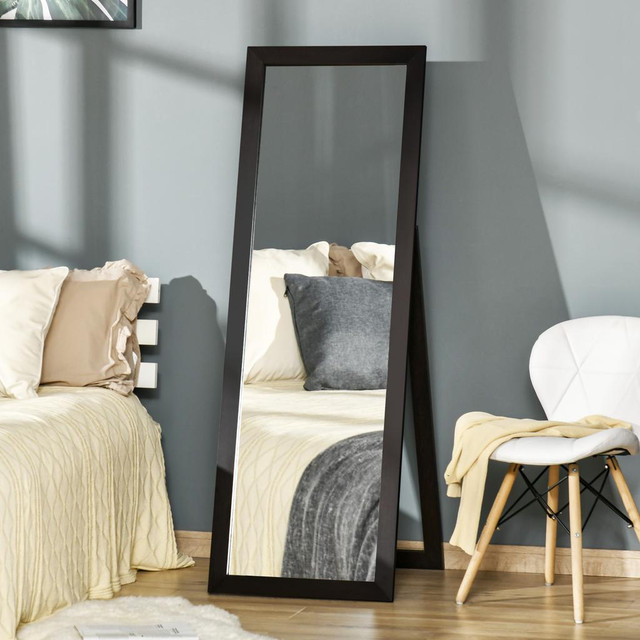 Dressing Mirror 20.1" W x 14.6" D x 57.9" H Brown in Home Décor & Accents
