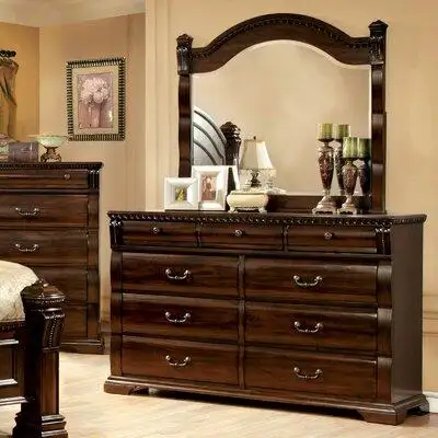 Astoria Grand Futrell 9 Drawer Dresser with Mirror