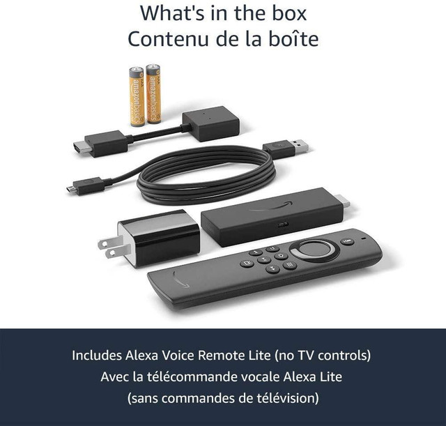 AMAZON FIRE TV STICK LITE WITH ALL-NEW ALEXA VOICE REMOTE, STREAMING MEDIA PLAYER - BRAND NEW in Video & TV Accessories in Toronto (GTA) - Image 2