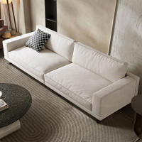 WONERD 101.57" Deep grey Cloth Modular Sofa cushion couch