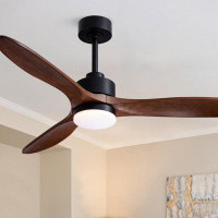 Wrought Studio 52'' Ceiling Fan With Led Lights And Remote Conrtol Included