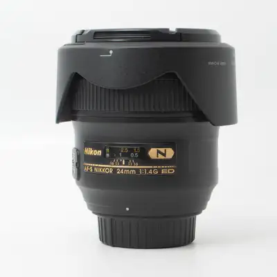 Nikon AF-S 24mm f1.4G ED lens in excellent condition. Comes with the hood and caps. Price: $ + tax I...