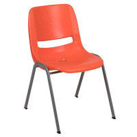 Flash Furniture Keaton 880 lb. Capacity Ergonomic Shell Stack Chair with Metal Frame