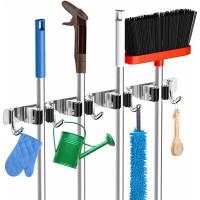 WFX Utility™ 4 Racks and 5 Hooks Broom Holder