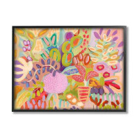 Stupell Industries Stupell Industries Vivid Abstract Botanical Plants Framed Giclee Art By Suzanne Allard_789