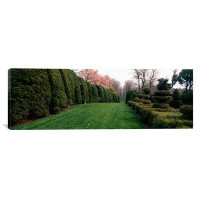 East Urban Home 'Ladew Topiary Gardens, Monkton, Maryland' Panoramic Images 1 Piece Gallery-Wrapped Canvas Giclee Print
